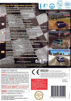 Rally Racer box cover back